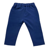 Daniele Alessandrini Pantalone Tinta Unita Con Elastico In Vita Blu Per Neonato