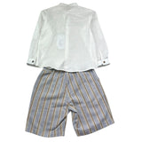 Barcellino Completo 2 Pezzi Camicia-Bermuda per Bambino 120110 BIANCO BARCELLINO 