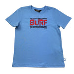 K-Way T-Shirt Girocollo Tinta Unita con Stampa per Bambino K11711W AZZURRO K-WAY 