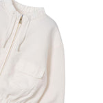 Mayoral Felpa Tinta Unita con Zip per Bambina 3410 PANNA MAYORAL 