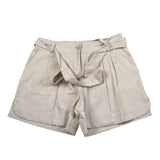 Manila Grace Short Tinta Unira con Cinturino per Bambina MG2615 BEIGE MANILA GRACE 