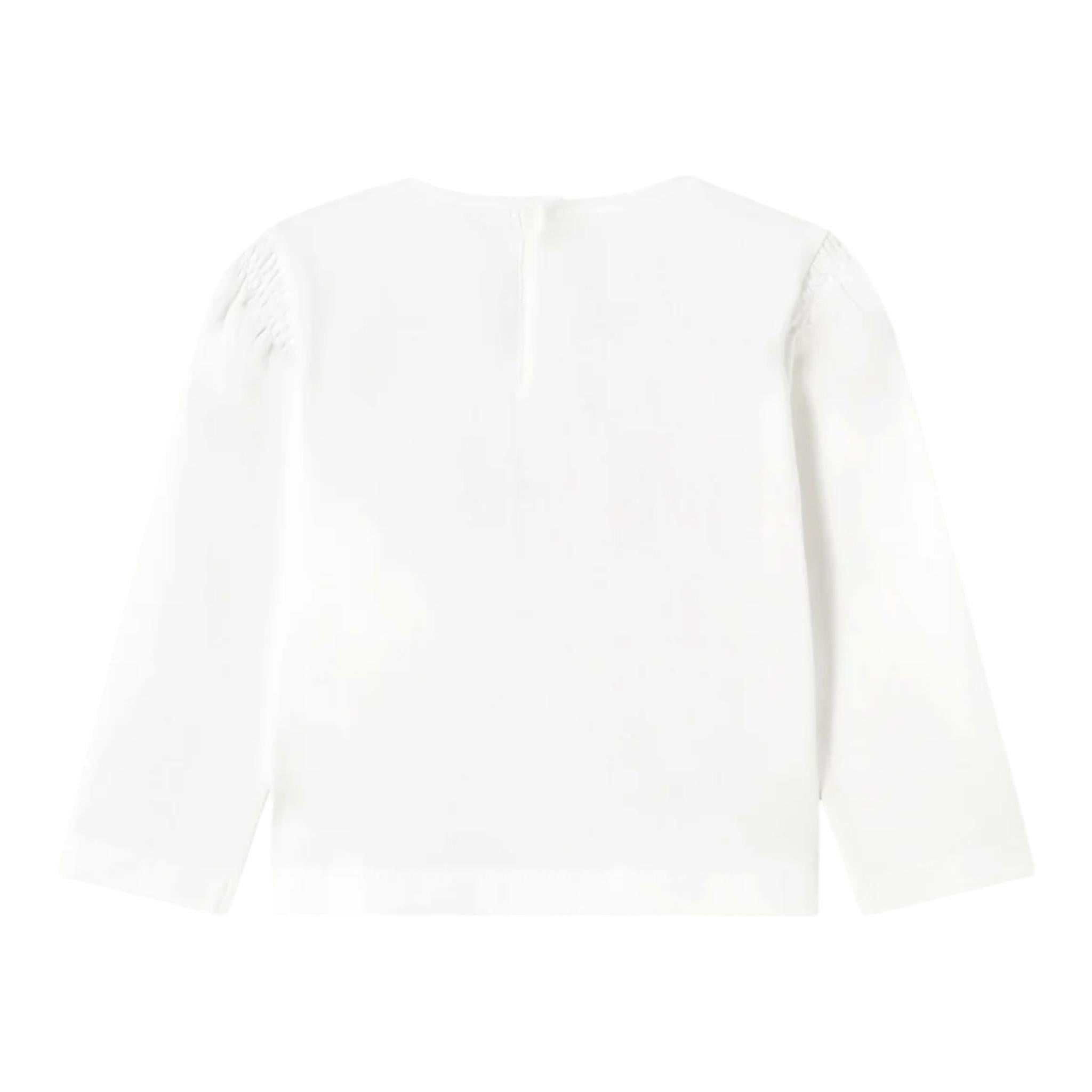 Mayoral Shirt Girocollo Tinta Unita con Stampa per Neonata 1050 BIANCO MAYORAL 