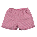 Janice Short tinta unita con Bottoni In Contrasto Rosa per Bambina JN671R ROSA JANICE 