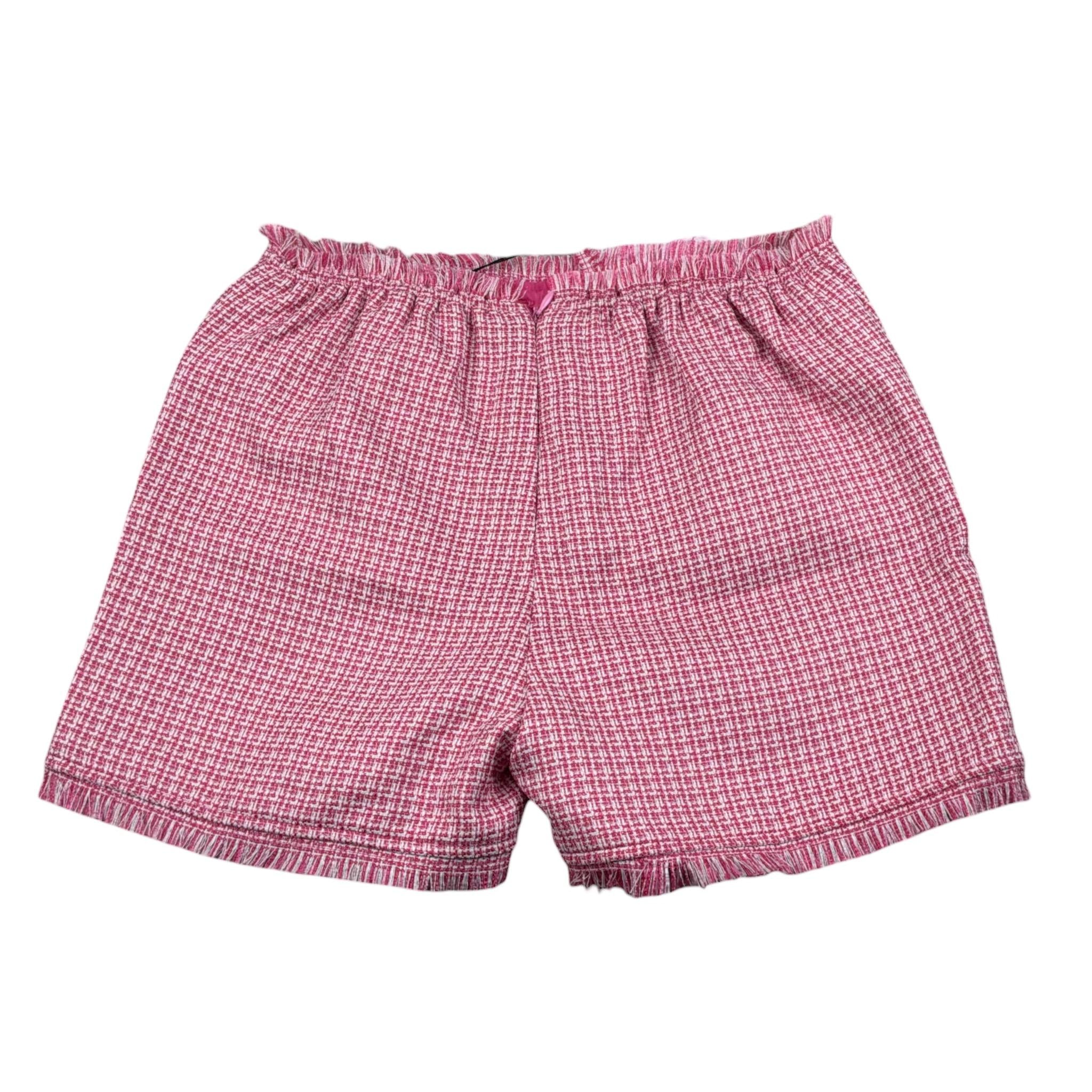 Janice Short tinta unita con Bottoni In Contrasto Rosa per Bambina JN671R ROSA JANICE 