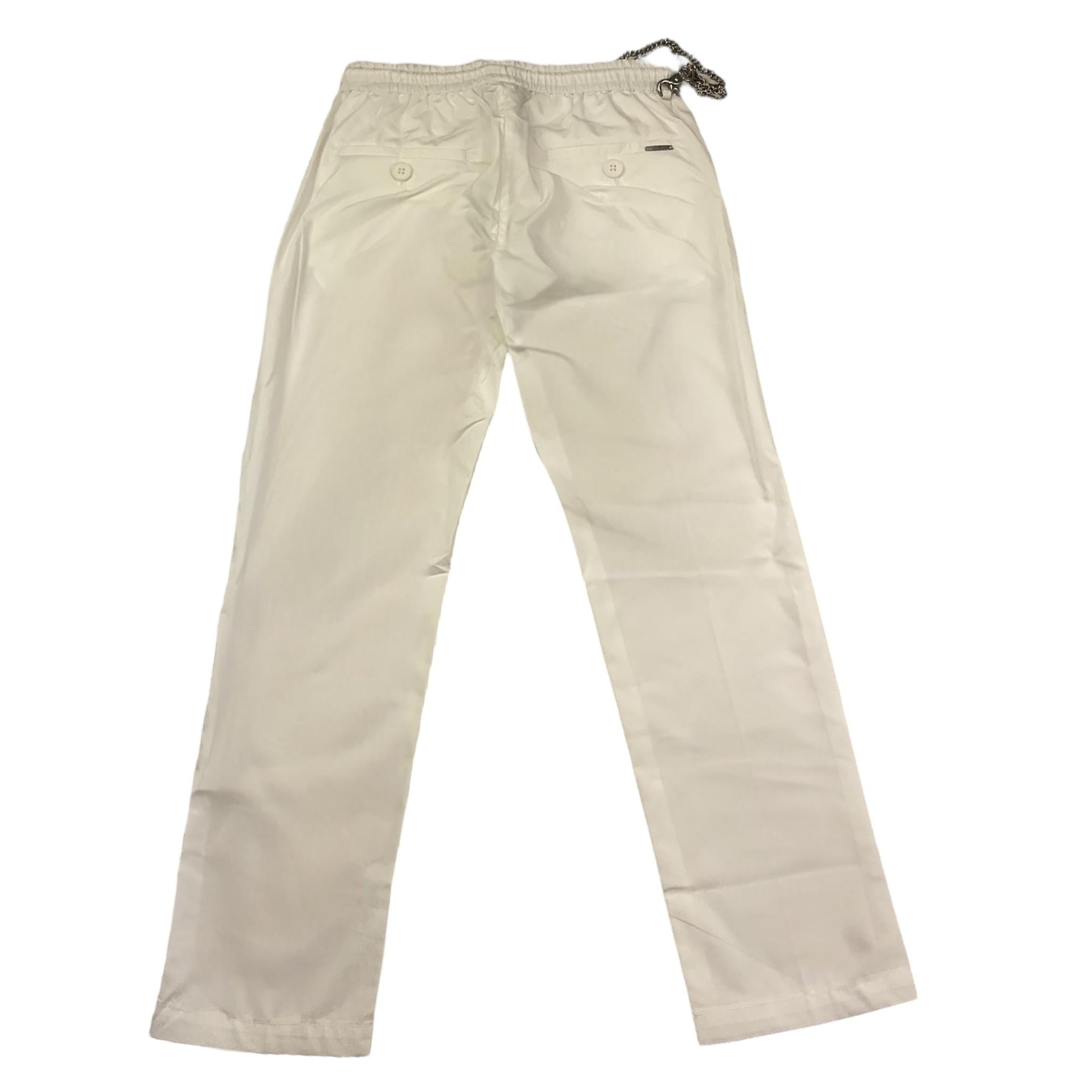 Antony Morato Pantalone Tinta Unita con Elastico In Vita per Bambino MKTR00240 BIANCO ANTONY MORATO 