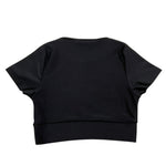 Hinnominate T-Shirt Girocollo Tinta Unita con Logo per Bambina 3646MY00064 NERO HINNOMINATE 