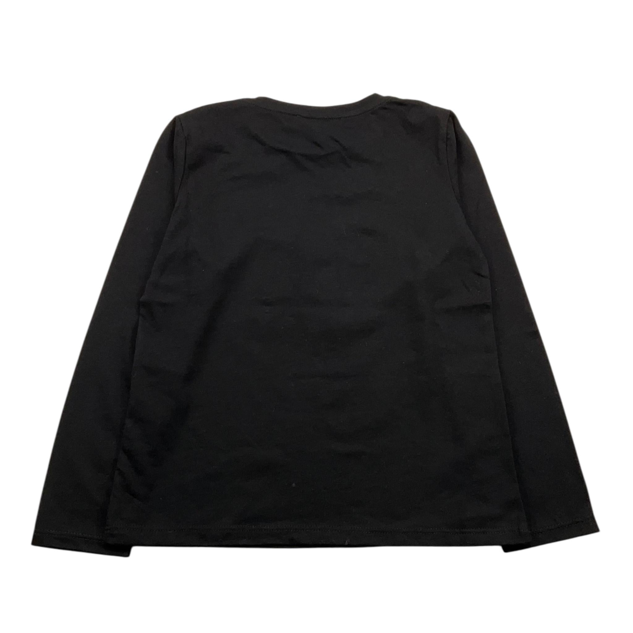 DIXIE shirt girocollo tinta unita con stampa  Nero per Bambina ML28030G67 NERO DIXIE 