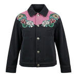 John Richmond Giubbino Tinta Unita con Stampa per Bambina RGP26117GB NERO JOHN RICHMOND 