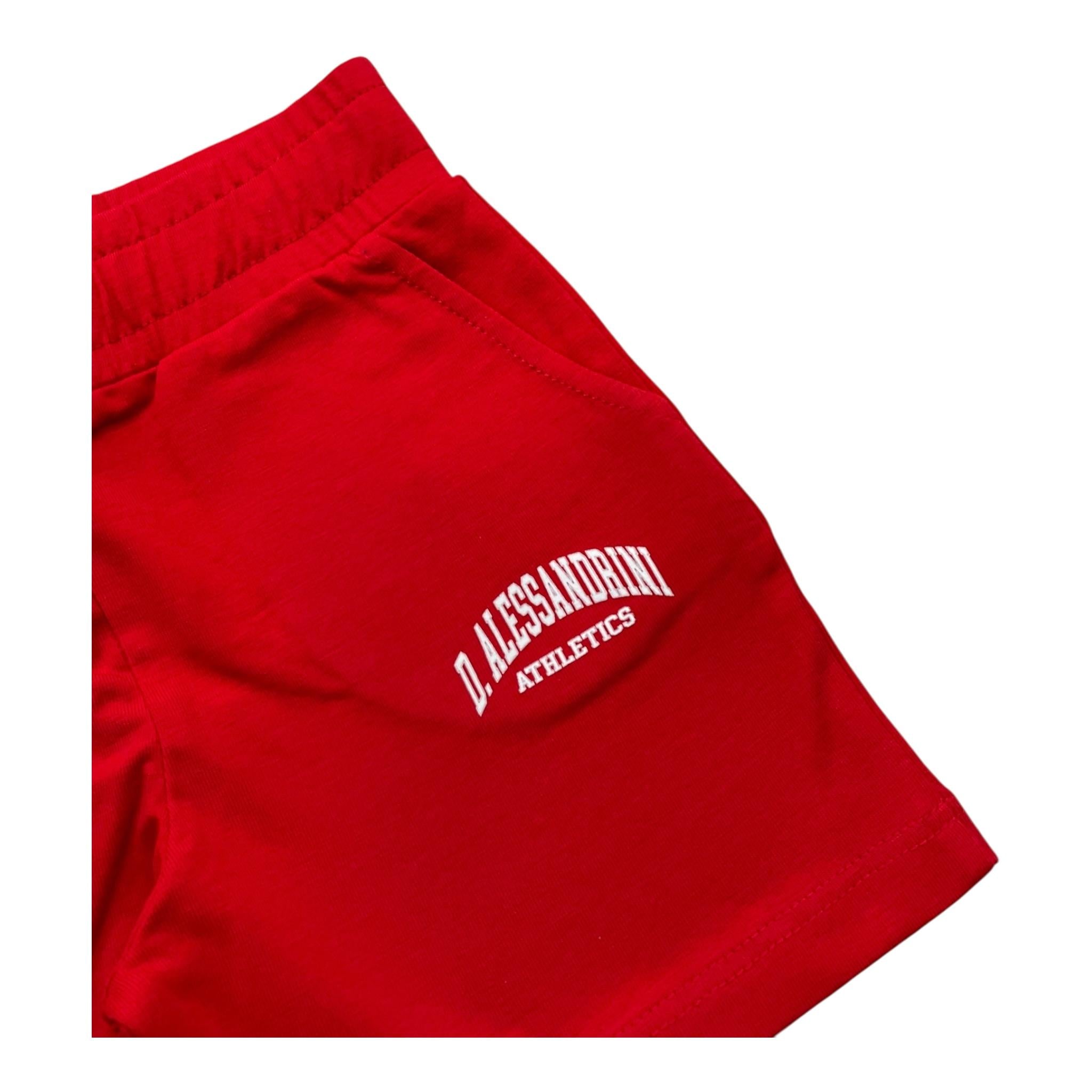 Daniele Alessandrini Completo 2 Pezzi T-Shirt-Bermuda Bicolore per Neonato 1296K00280 BIANCO/ROSSO DANIELE ALESSANDRINI 