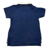 Emc Polo Mezza Manica Tinta Unita Cn Colletto In Contrasto Blu per Neonato