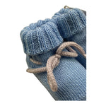 BABY LORD babbucce tinta unita cn fiocco in contrasto Azzurro per Neonata 7006 AZZURRO BABY LORD 