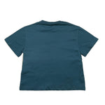Lanvin T-Shirt Girocollo Tinta Unita con Logo per Bambino N30146 VERDE LANVIN 