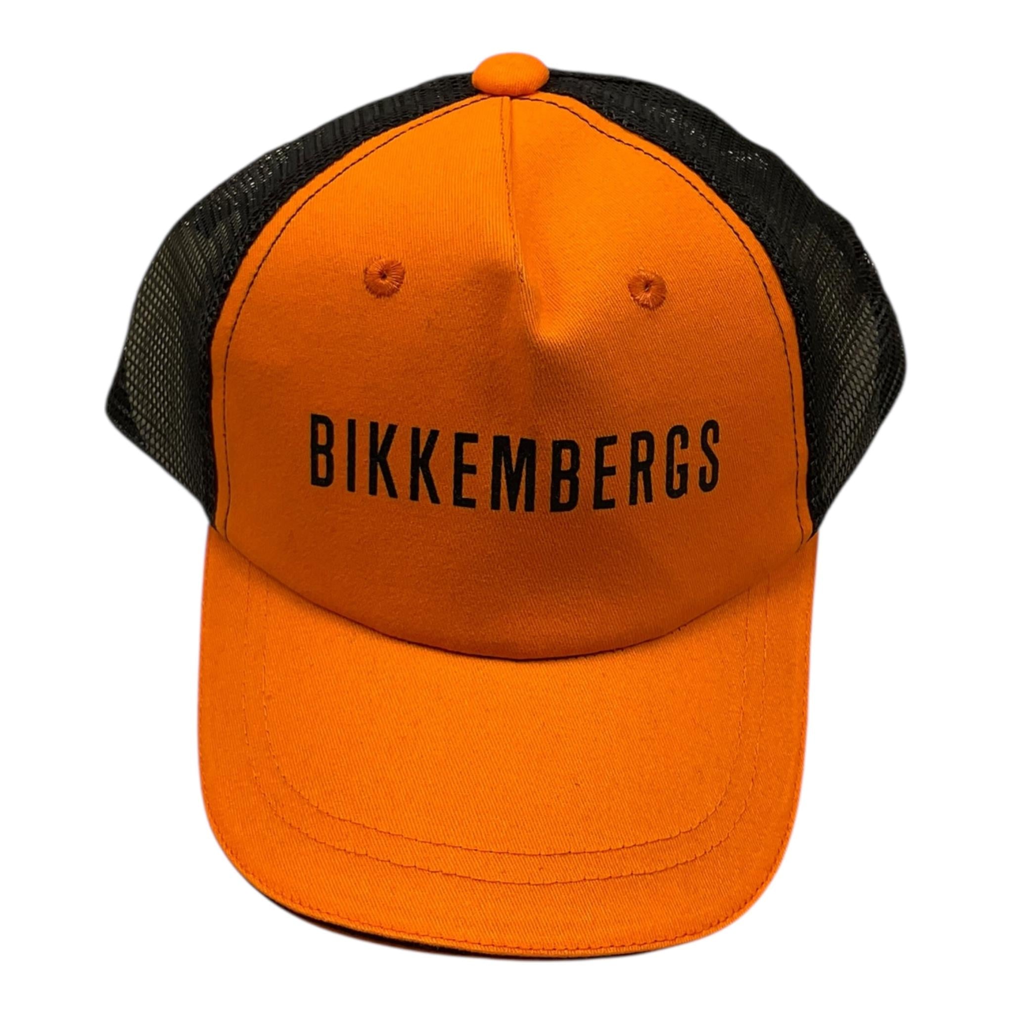 Bikkembergs Berretto Bicolore con Logo per Bambino BK2459 ARANCIONE BiKKEMBERGS 