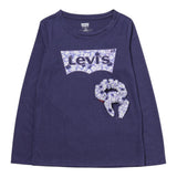 LEVI'S shirt girocollo tinta unita con stampa in contrasto ed elastico per capelli Blu per Bambina 3EJ311 BLU LEVI'S 