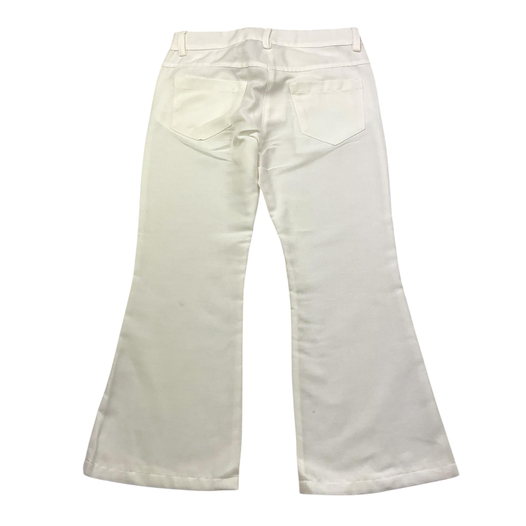 Little Bear Pantalone Tinta Unita Modello A Zampa per Neonata 8214N PANNA LITTLE BEAR 