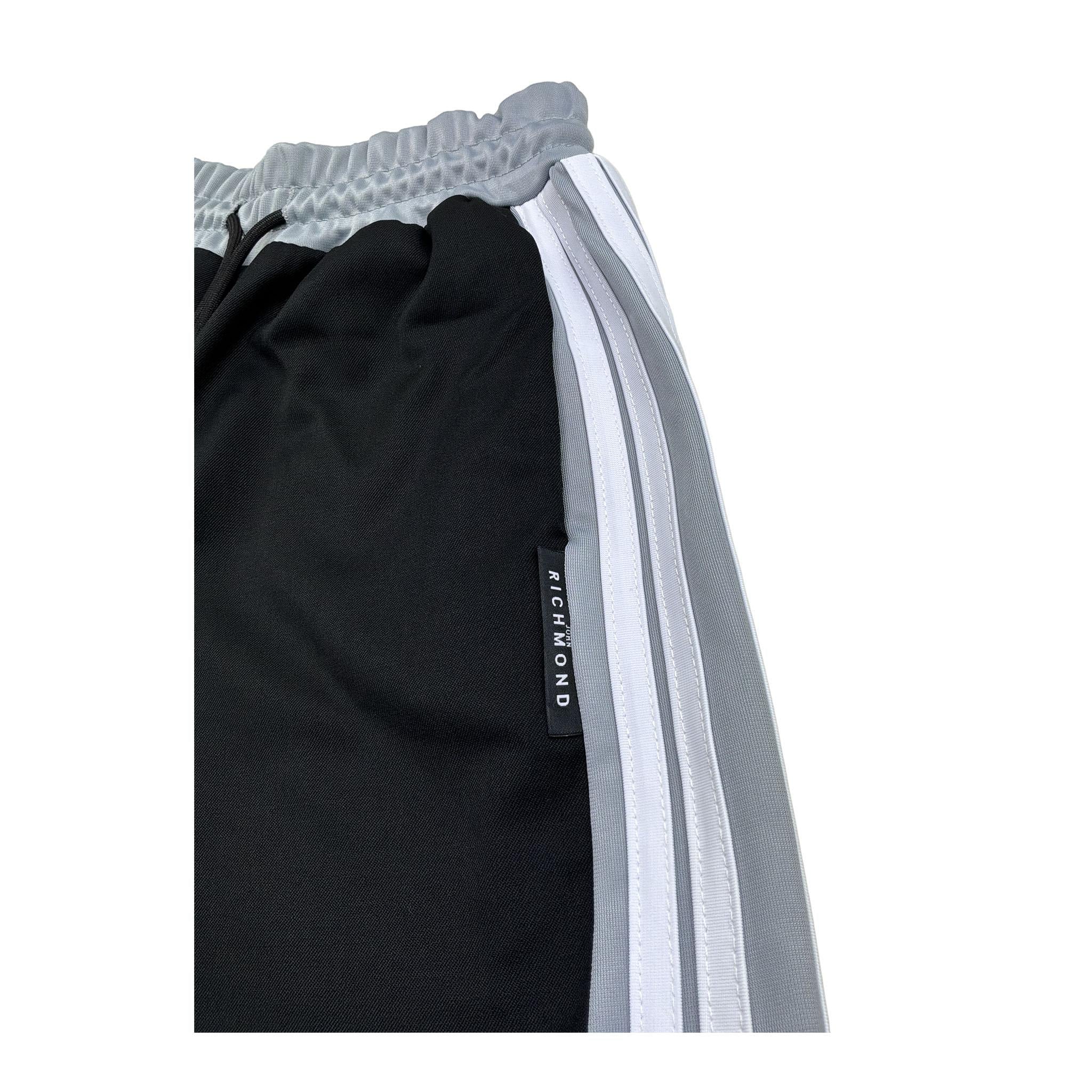 John Richmond Bermuda Bicolore con Elastico In Vita per Bambino RBP26109BE NERO/GRIGIO JOHN RICHMOND 