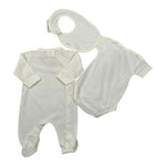 Babyvip Completo 3 Pezzi Tutine-Body-Bavette per Neonato T7270 BEIGE BABYVIP 