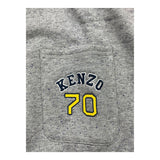 KENZO felpa bicolore con zip e cappuccio Grigio per Bambino K608177 GRIGIO KENZO 
