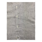 Pype Camicia Tinta Unita Mezza Manica Con Fantasia A Righe Bianco/Grigio Per Neonato