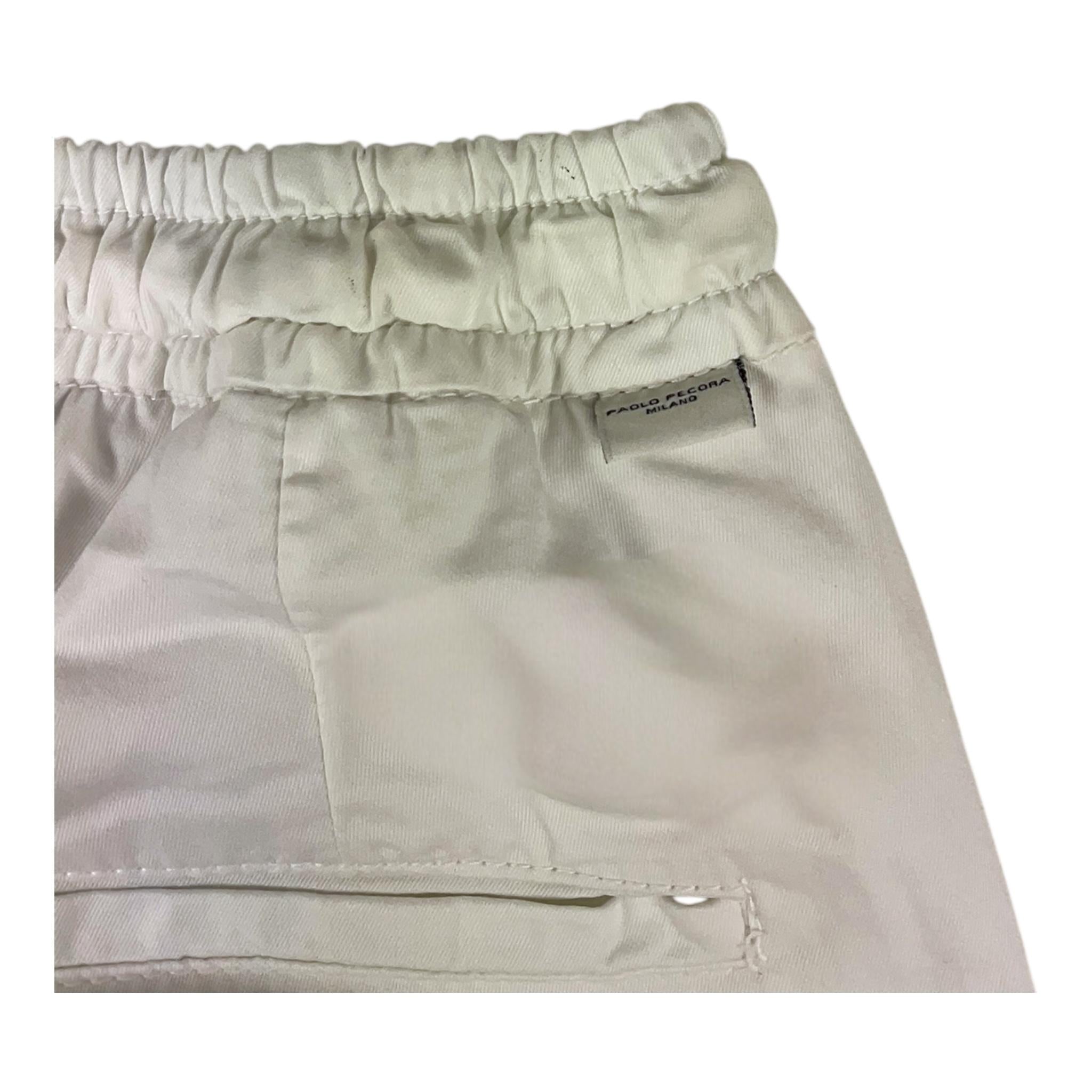 Paolo Pecora Pantalone Tinta Unita con Elastico In Vita per Bambino PP3997 PANNA PAOLO PECORA 