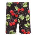 Monnalisa Leggins Ciclista Tinta Unita con Stampa Ciliegie per Bambina 115414 NERO MONNALISA 