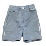 Manuel & Frank Bermuda Tinta Unita con Elastico In Vita per Neonato MF1333I AZZURRO MANUEL & FRANK 