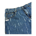 Daniele Alessandrini Bermuda In Denim Tinta Unita con Strappi per Bambino 1236SD00256X BLU DANIELE ALESSANDRINI 