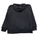 BLAUER felpa chiusa con cappuccio tinta unita con logo Nero per Bambino 24WBLKF08530 NERO BLAUER 