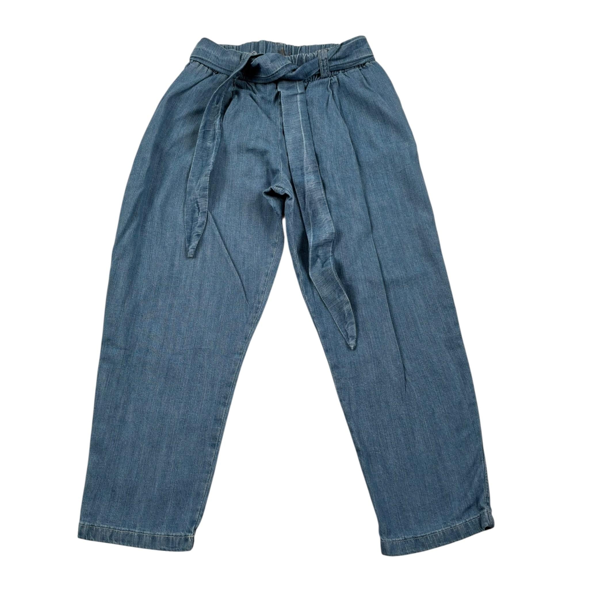 J.O. Milano Pantalone Tinta Unita con Elastico In Vita per Bambina 574Q3J AZZURRO J.O. MILANO 