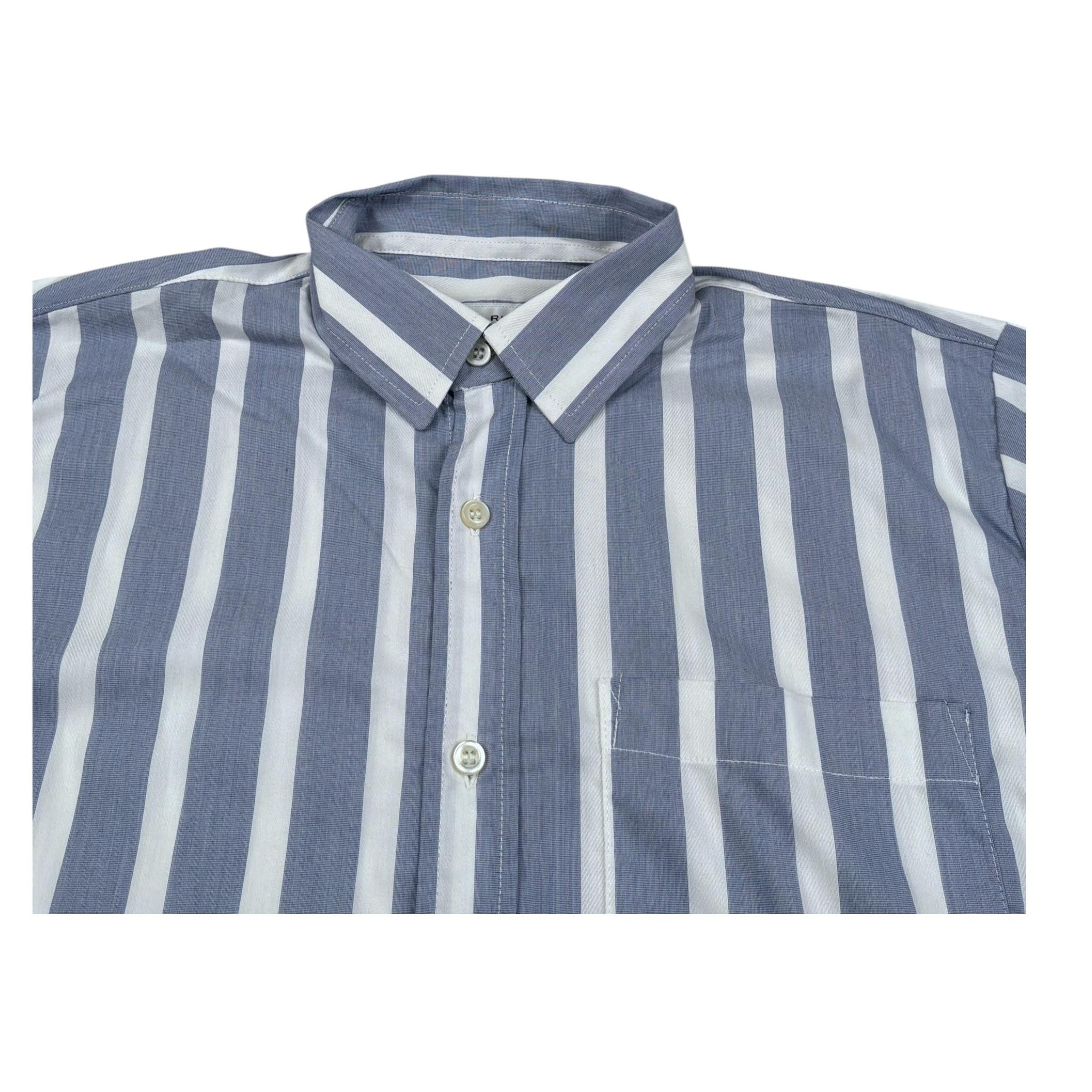 Brian Rush Camicia Mezza Manica Fantaisa A Righe Azzurro per Bambino CMMCC AZZURRO BRIAN RUSH 