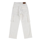 Manila Grace Plain Cargohose Weiß für Mädchen