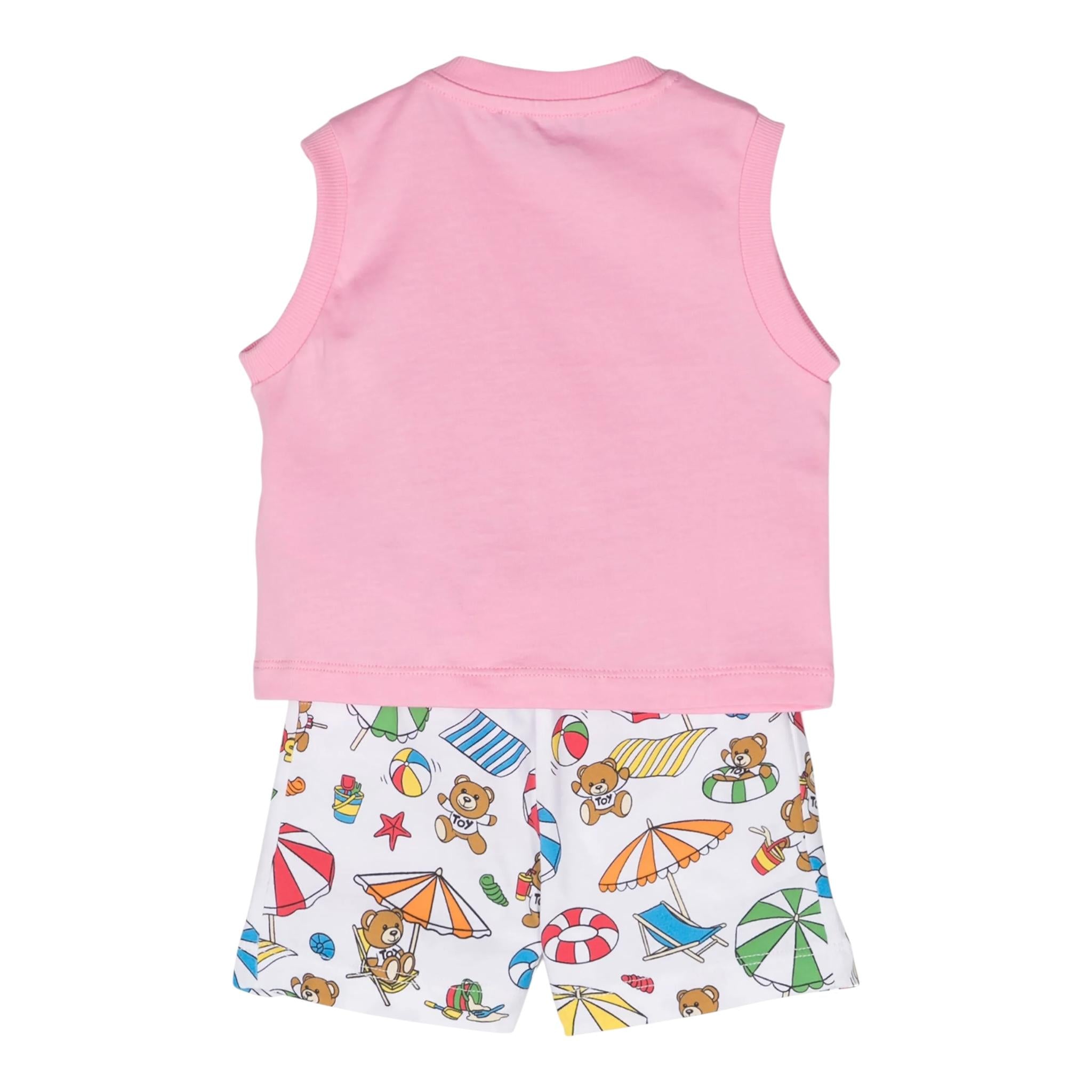 MOSCHINO MGN00BIANCO/ROSA