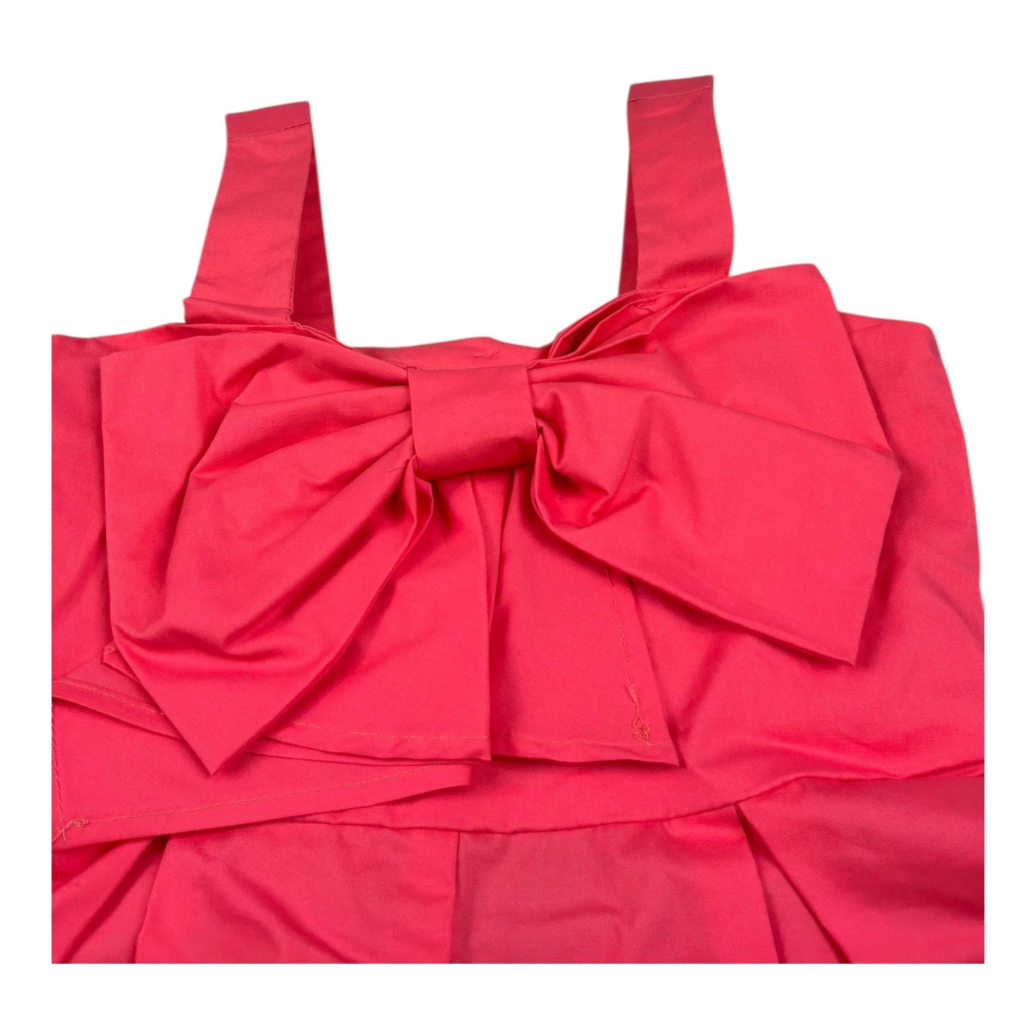 Naice Tutina Intera Tinta Unita con Fiocco per Bambina 24127 SALMONE NAICE 