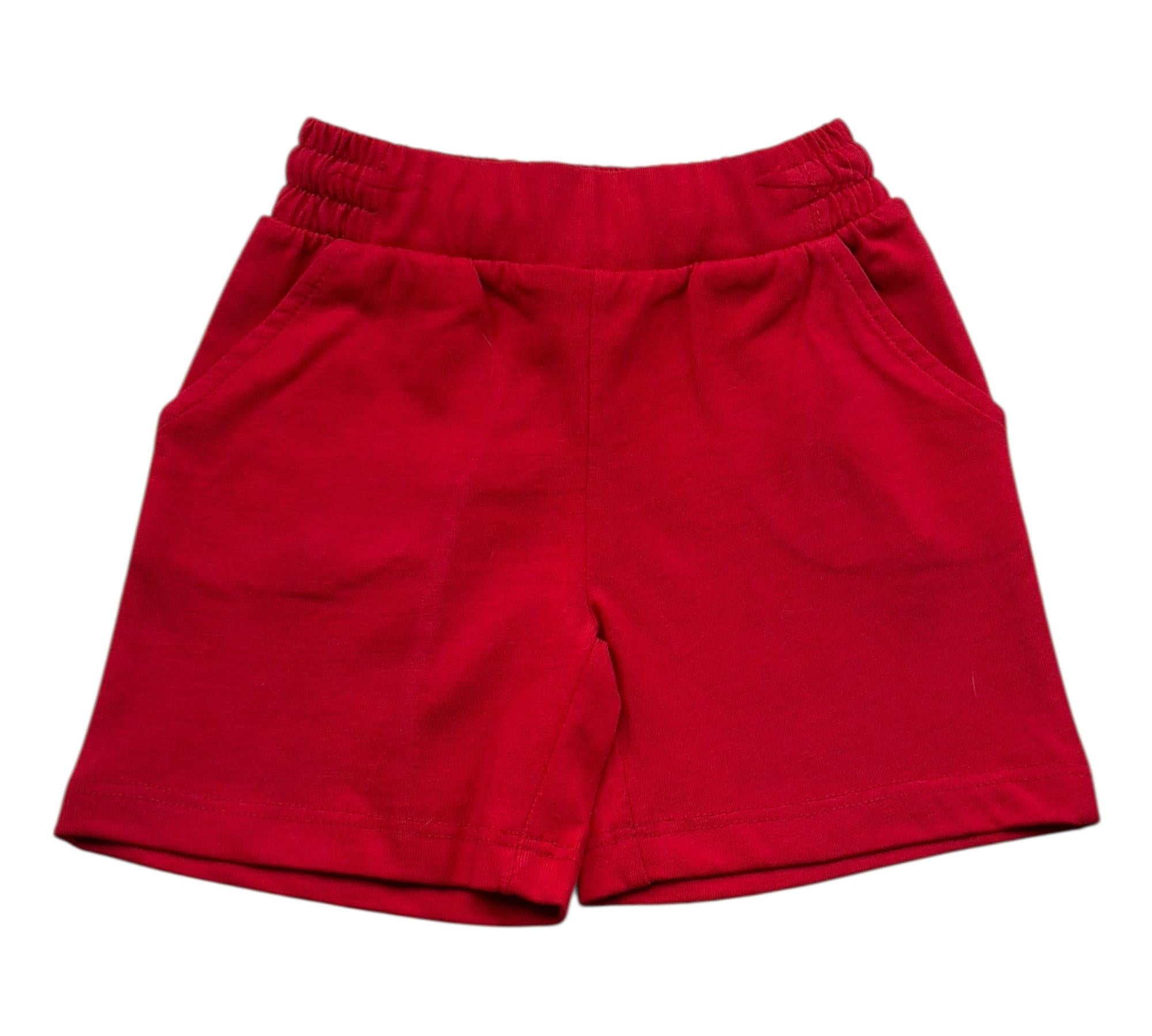 Trussardi Bermuda Tuta Tinta Unita con Logo per Neonato TIP26097BE ROSSO TRUSSARDI 