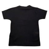 Lotto Einfarbiges T-Shirt mit Rundhalsausschnitt und schwarzem Logo-Print für Mädchen