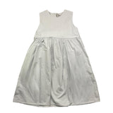 Pype Abito Giromanica Tinta Unita Con Fiocco In Tulle Azzurro Per Bambina
