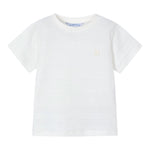 Mayoral T-Shirt In Maglia Girocollo Tinta Unita per Bambino 3028 BIANCO MAYORAL 