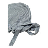 Juliana Cappello Tinta Unita con Laccio per Neonato 25224 AZZURRO POLVERE JULIANA 