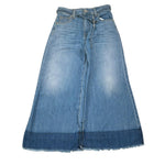 Please Jeans Tinta Unita Modello A Palazzo per Bambina PH06012G72 BLU PLEASE 