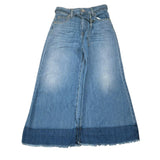 Please Jeans Tinta Unita Modello A Palazzo per Bambina PH06012G72 BLU PLEASE 