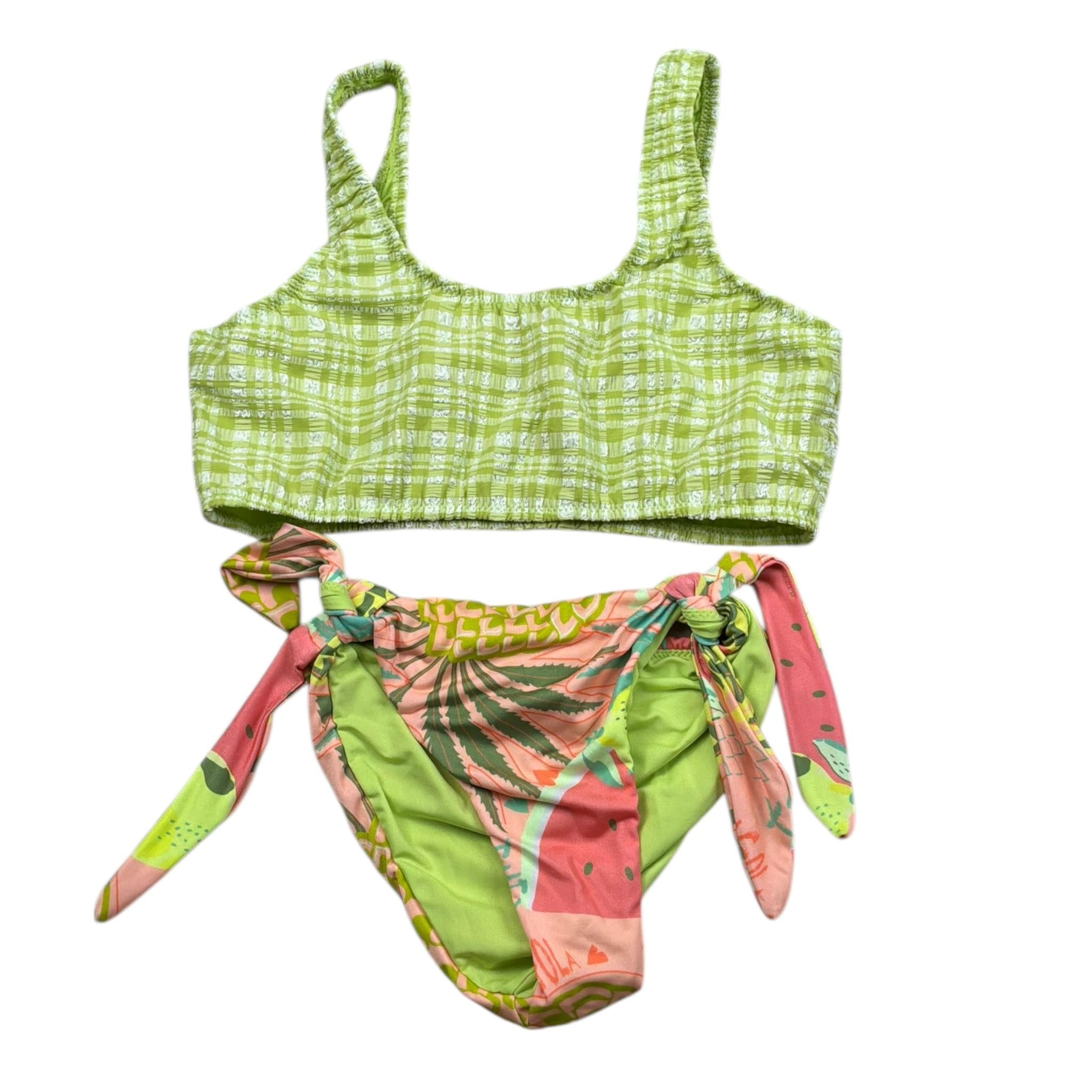 F**K Costume 2 Pezzi Slip-Fascia per Neonata FJ25G1D02UAX20 VERDE F**K 