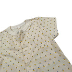 Petit Bateau Pagliaccetto tinta unita con Stampa Giallo per Neonato A09HC GIALLO PETIT BATEAU 