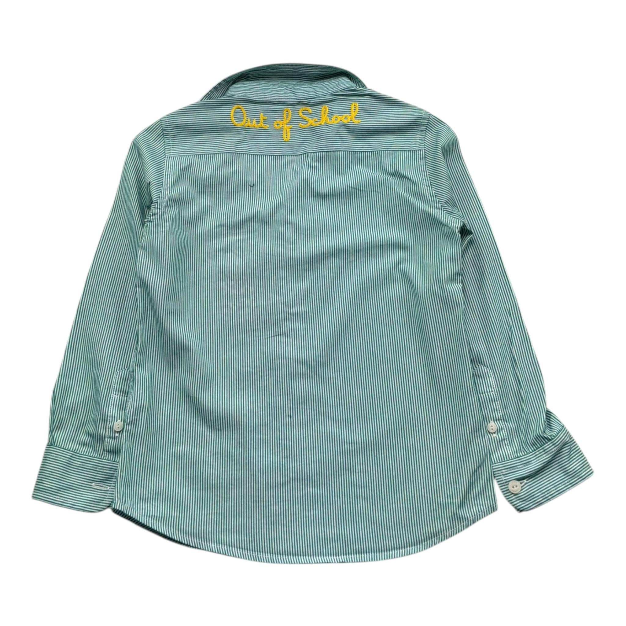 Saint Barth Camicia Manica Lunga Tinta Unita  per Bambino 00947L VERDE SAINT BARTH 