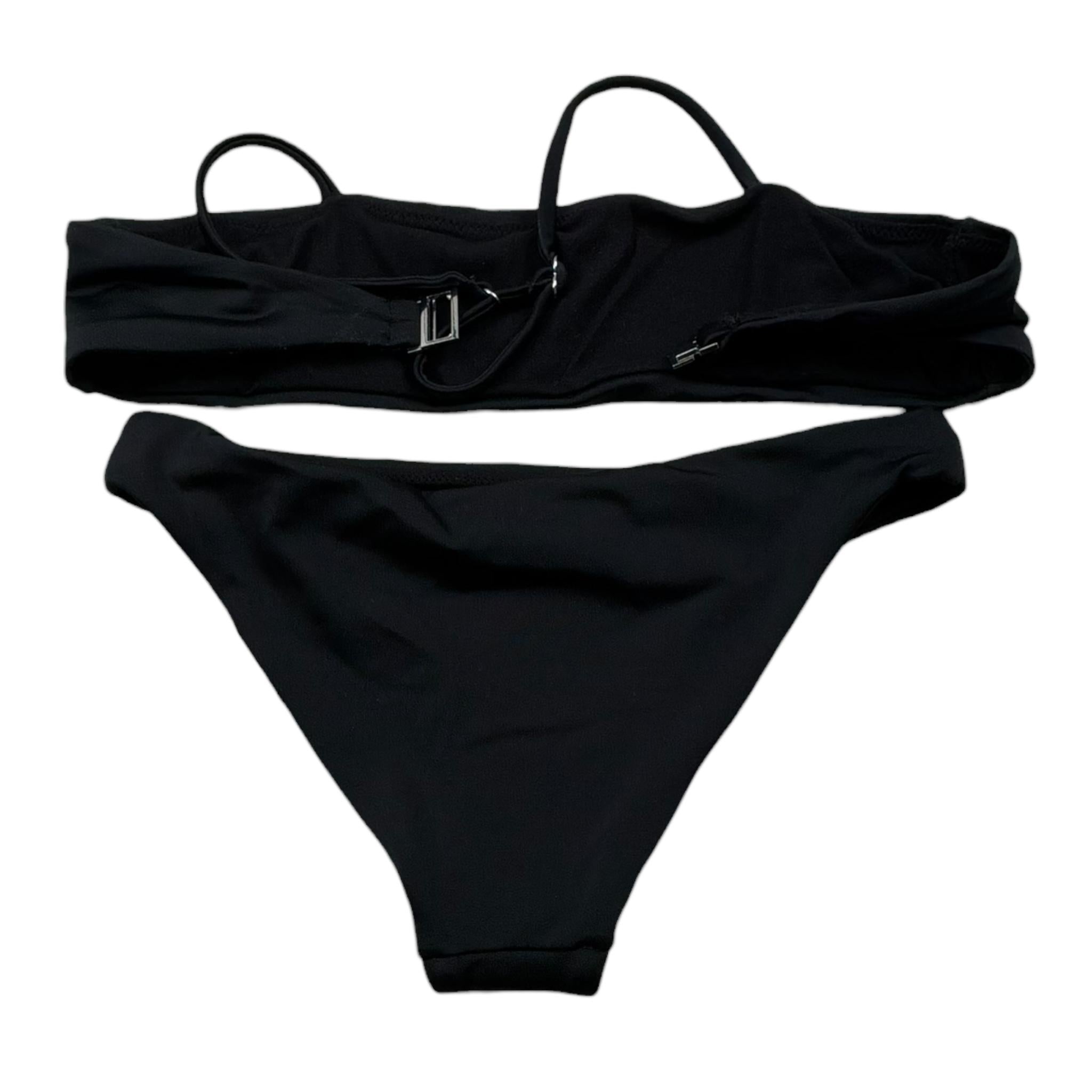 Dsquared2 Costume 2 Pezzi Fascia-Slip Tinta Unita per Bambina DQ0274 NERO DSQUARED2 