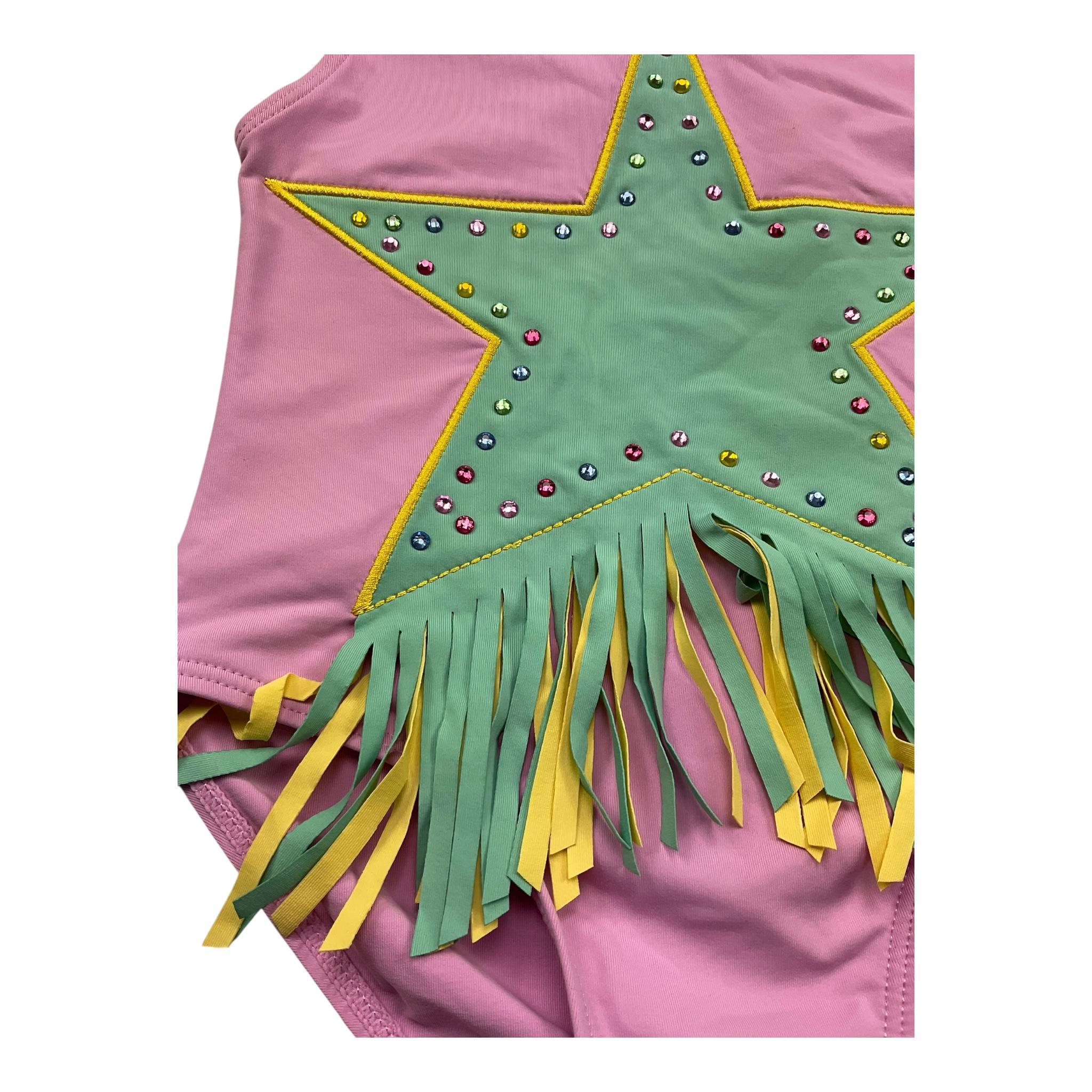 Stella Mccartney Costume Intero Tinta Unita con Frange per Bambina TUCB85Z0157 ROSA STELLA McCARTNEY 