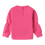 SARABANDA felpa chiusa girocollo tinta unita Rosa per Neonata 0A304 ROSA SARABANDA 