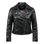 John Richmond Giubbino In Ecopelle con Borchie per Bambina RGP26106GB NERO JOHN RICHMOND 