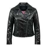 John Richmond Giubbino In Ecopelle con Borchie per Bambina RGP26106GB NERO JOHN RICHMOND 