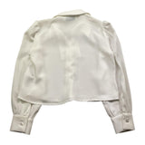 HATE LOVE camicia manica lunga tinta unita Bianco per Bambina OJSH00719 BIANCO HATE LOVE 