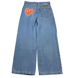 Stella Mccartney Jeans Tinta Unita Modello A Palazzo per Bambina TV6B10 AZZURRO STELLA McCARTNEY 